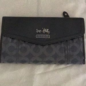 Like New Grey Coach Wallet